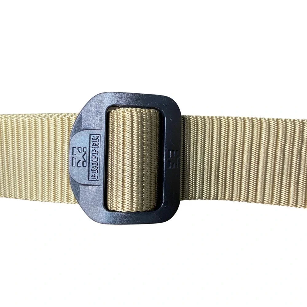 PROPER Tactical Belt Coyote Tan Nylon‎ Cobra Buckle Adjustable